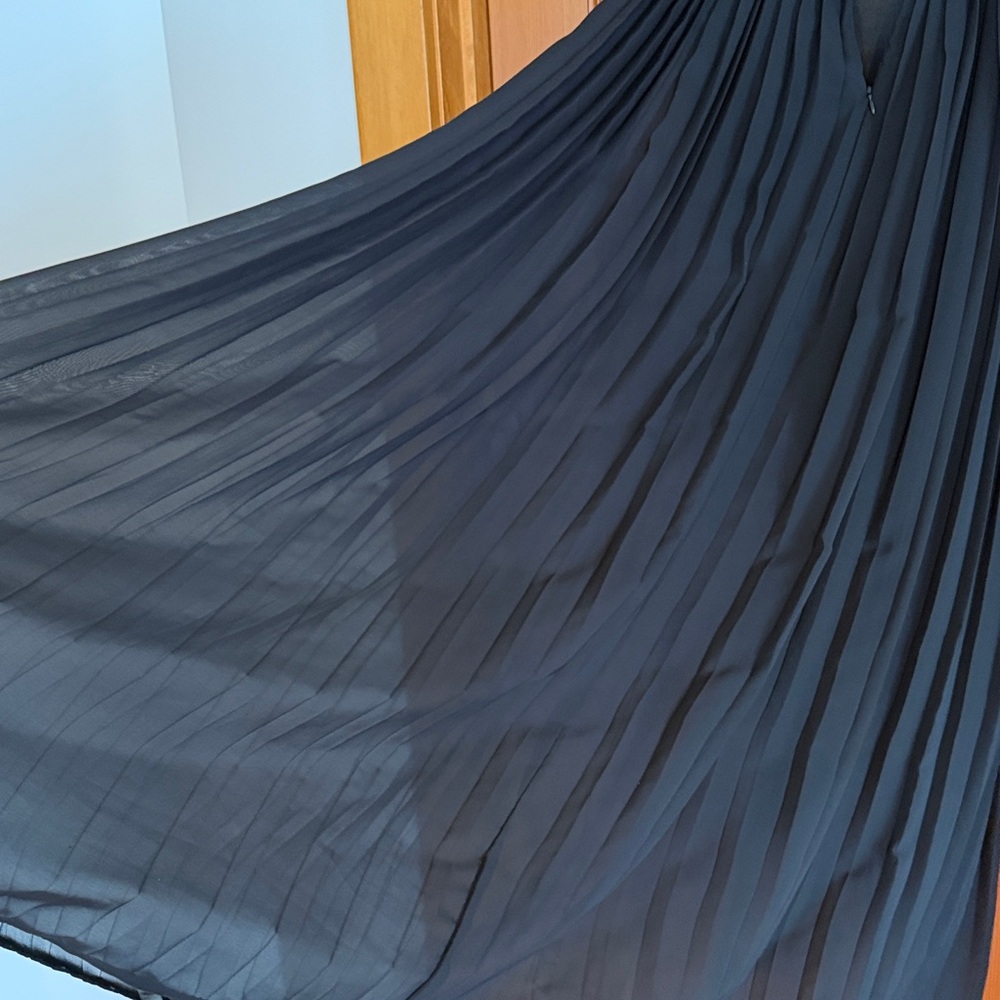 Miss Sixty Strapless Black Pleated Maxi Gown - Picture 5 of 9